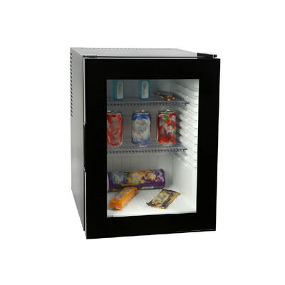 Minibar Preto Porta Vidro Termoeletrico 30L 
